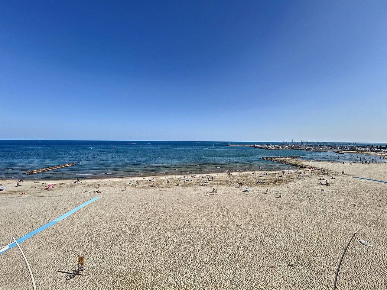 Ganze Wohnung, Palavas: 3-Zi Meerblick Whg, 6 Pers in Palavas-les-Flots, Côte d'Améthyste