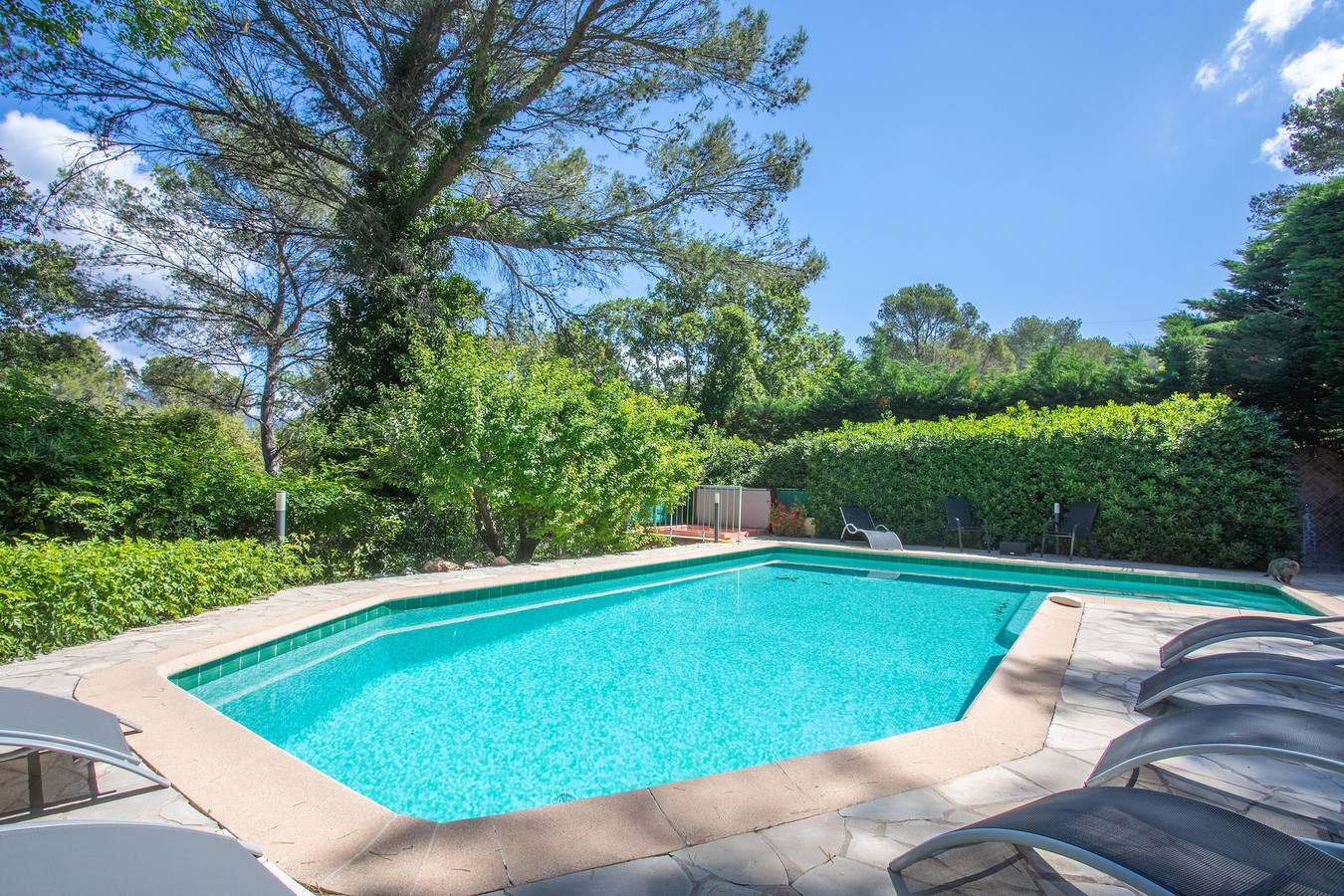 Entire studio, Studio Apartment 'Les Cyclamens - Les Ecureuils' with Shared Pool, Wi-Fi and Air Conditioning in Saint-Raphaël, Mediterranean Coast (France)