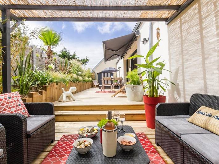 Gîte pour 4 personnes, avec jardin à Barneville-Carteret