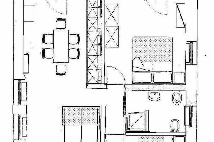 Ferienwohnung für 5 Personen, mit Balkon - 1