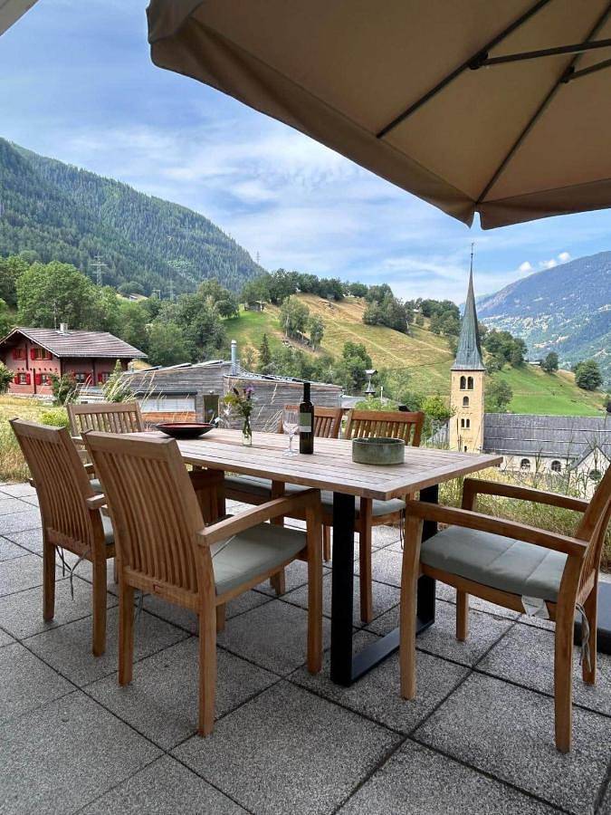 Ferienhaus für 5 Personen, mit Terrasse und Garten sowie Ausblick