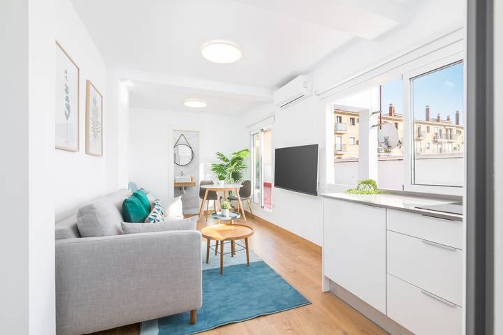 Loft voor 2 personen, met Balkon en Terras in 