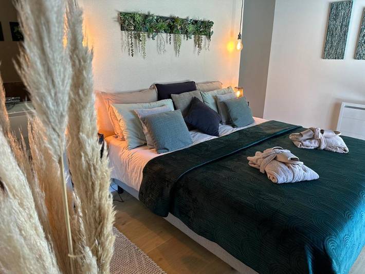 Maison d’hôte pour 2 personnes, avec Jacuzzi et Terrasse ainsi que Jardin et Sauna
