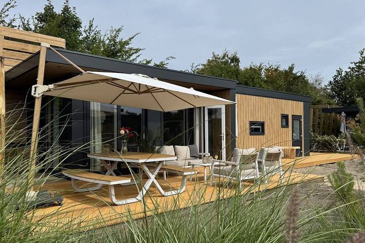 Lodge voor 4 personen, met tuin, met huisdier in Ouddorp