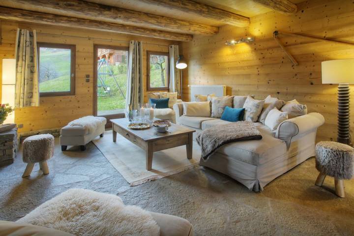 Chalet pour 8 personnes, avec jacuzzi et jardin, animaux acceptés à Manigod - 4