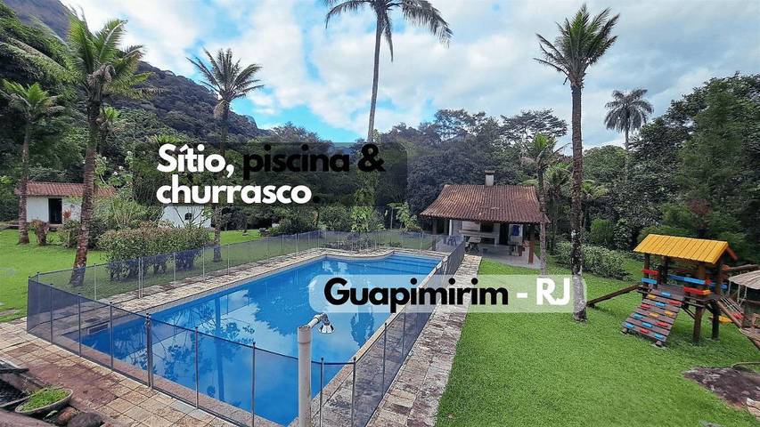 Casas e apartamentos de temporada para 10 pessoas, com jardim e sauna e ainda piscina, com animais de estimação em Guapimirim