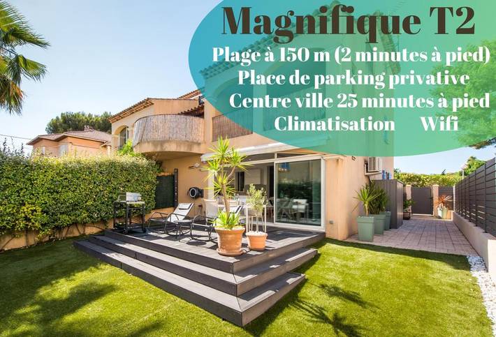 Gîte pour 4 personnes, avec jardin dans La Grande Plage (La Ciotat)
