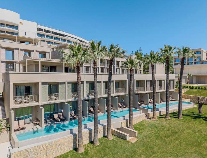 Bungalow für 2 Personen, mit Pool und Sauna sowie Kinderpool und Garten in Side