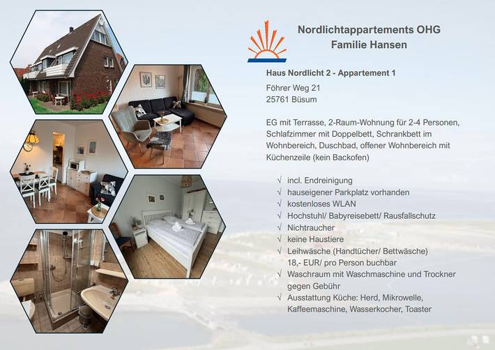 Ferienwohnung für 4 Personen, mit Garten und Terrasse in Büsum - 3