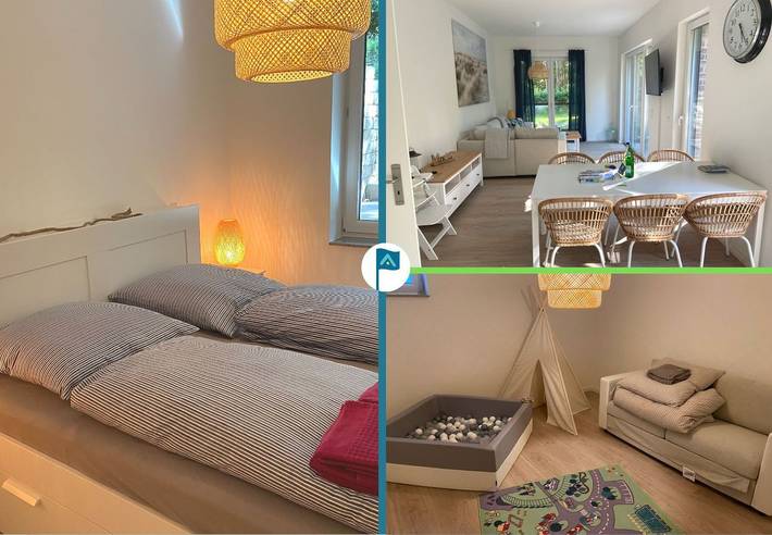 Ferienwohnung für 8 Personen, mit Balkon und Terrasse sowie Garten in Wyk auf Föhr (Stadt), Wyk auf Föhr