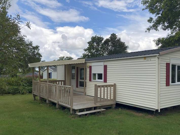 Camping Entre Terre et Mer  - Mobilheim 4 personen - Mobilheim Privilège (2 Zimmer) in Pont-Scorff, Côte des Mégalithes