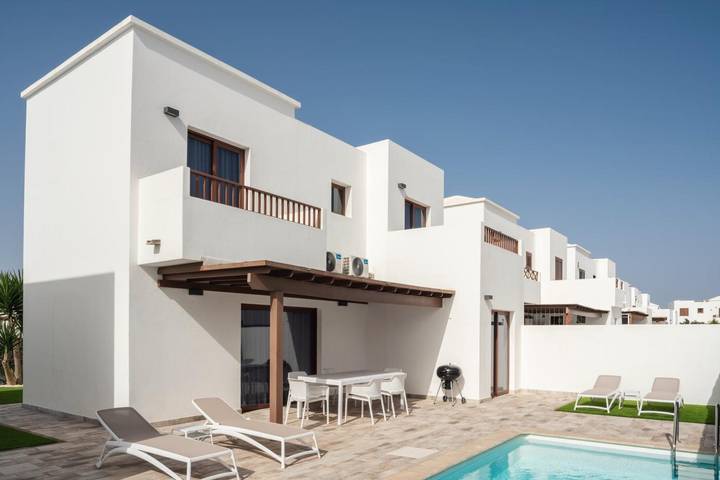 Ferienhaus für 6 Personen, mit Balkon und Garten auf Lanzarote