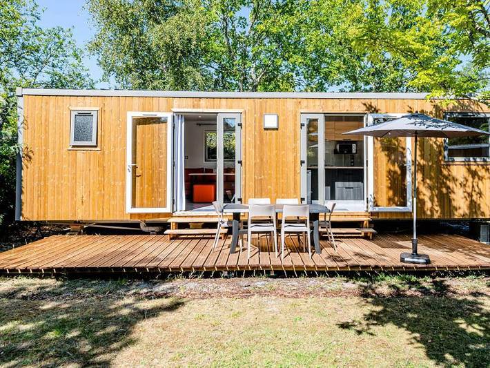 Camping Domaine Les Oréades - Mobilhome 6 personnes - Cottage Arcachon 4 Pièces 6 Personnes Climatisé + Tv in Sanguinet, Côte d’Argent