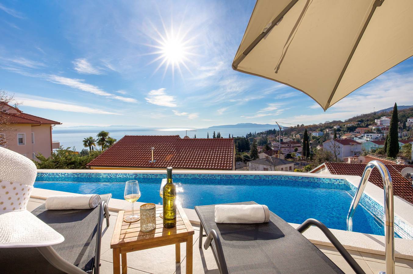 Villa Magic Hill mit Pool in Icici, Opatija Riviera