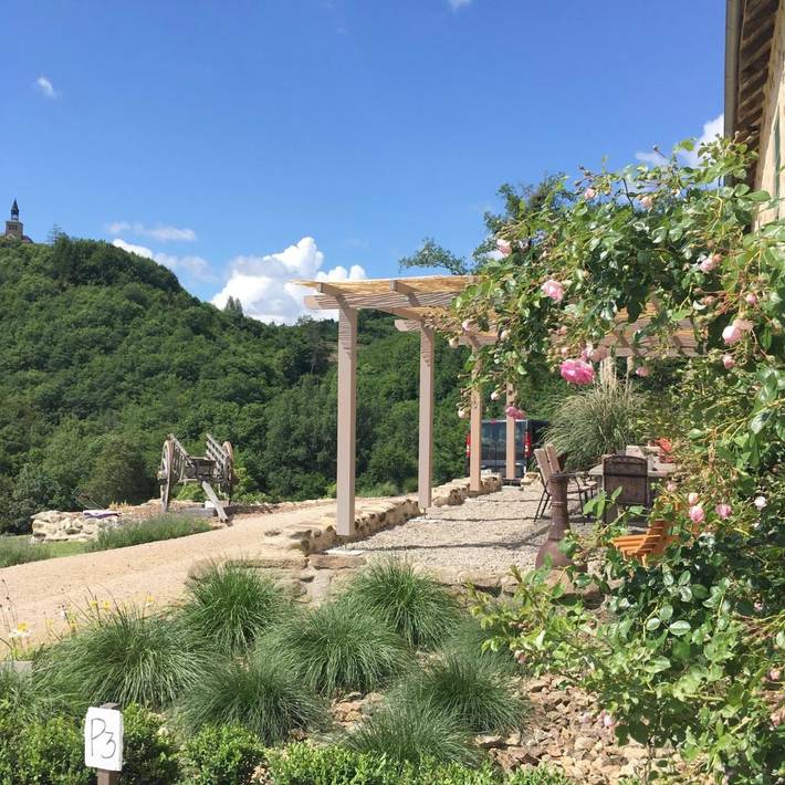 Chambre d’hôte pour 2 personnes, avec Terrasse ainsi que Jardin et Vue