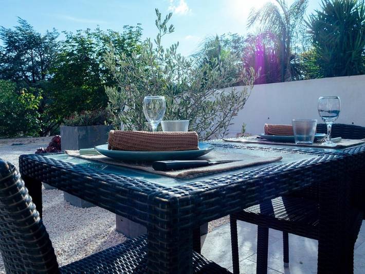 Appartement de vacances pour 4 personnes, avec jardin