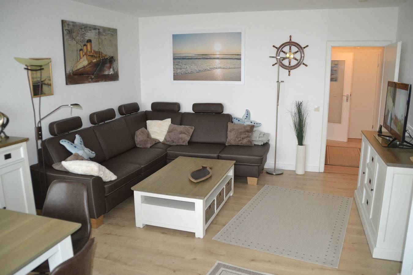 Ganze Ferienwohnung, Hochhaus - Appartement Kuk mit Meeresblick - 2-Raum-Appartement Kuk - 303/1201 in Hauptstrand Büsum, Dithmarschen