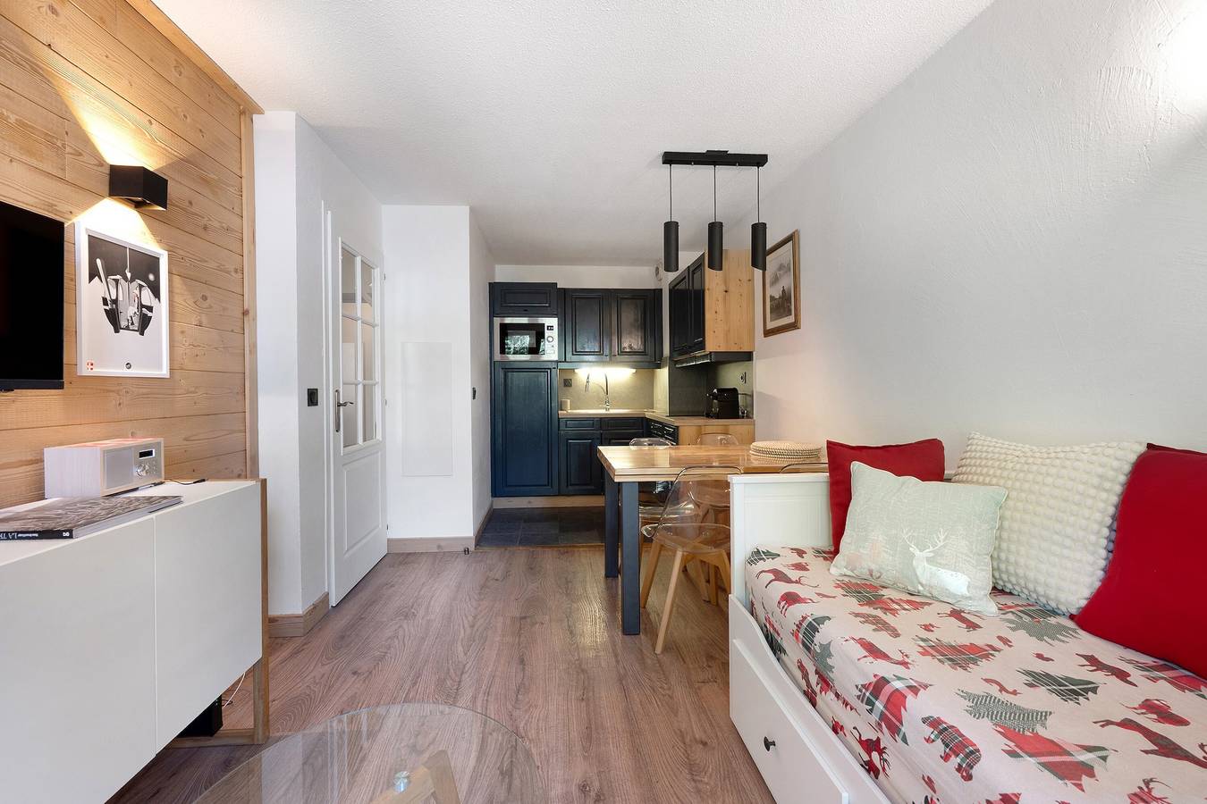 Maison de vacances 'Appart Lagrange Cosy Ski aux pieds' avec vue montagne, balcon et Wi-Fi in Valloire, Région de Saint-Jean-de-Maurienne