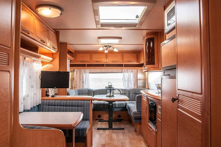 Camping für 5 Personen, mit Terrasse und Sauna sowie Ausblick und Garten, mit Haustier in Pommern - 3