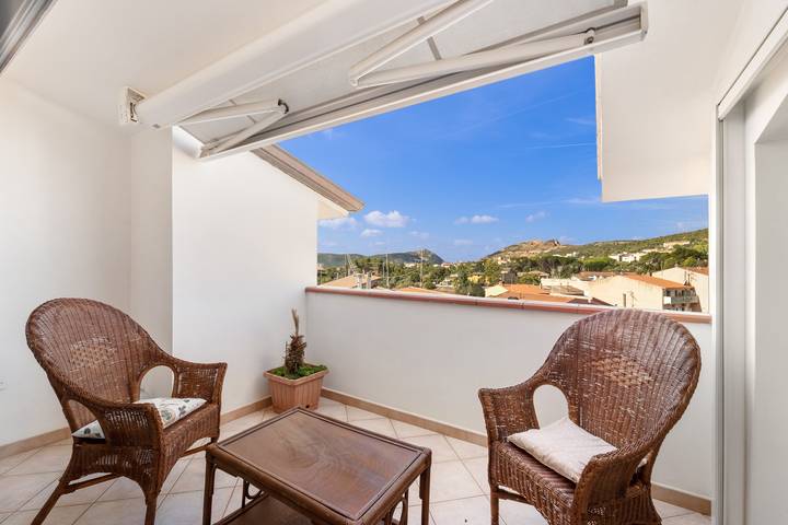 Gîte pour 4 personnes, avec balcon à Iglesias