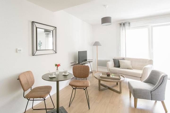 Appart’hôtel pour 2 personnes, avec jardin
