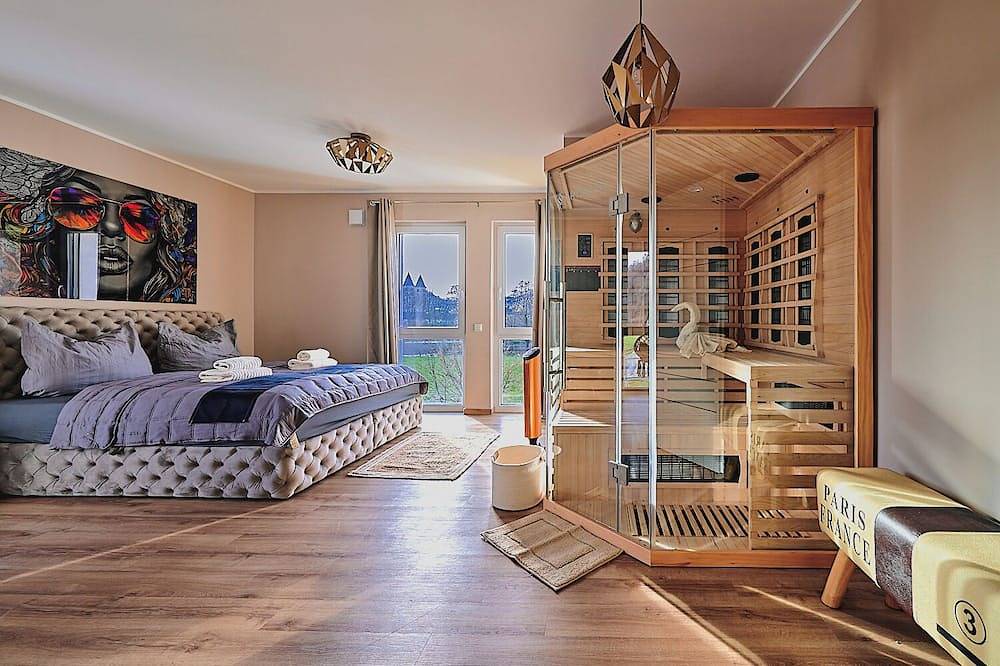 Ganze Wohnung, Luxus-Suite mit Infrarotsauna, Elektrokamin & Abtei-Panoramablick in Echternacherbrück, Eifelkreis Bitburg-Prüm