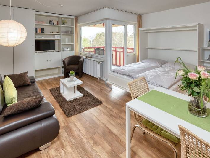 Ferienwohnung für 2 Personen, mit Pool und Sauna sowie Balkon in Duhnen