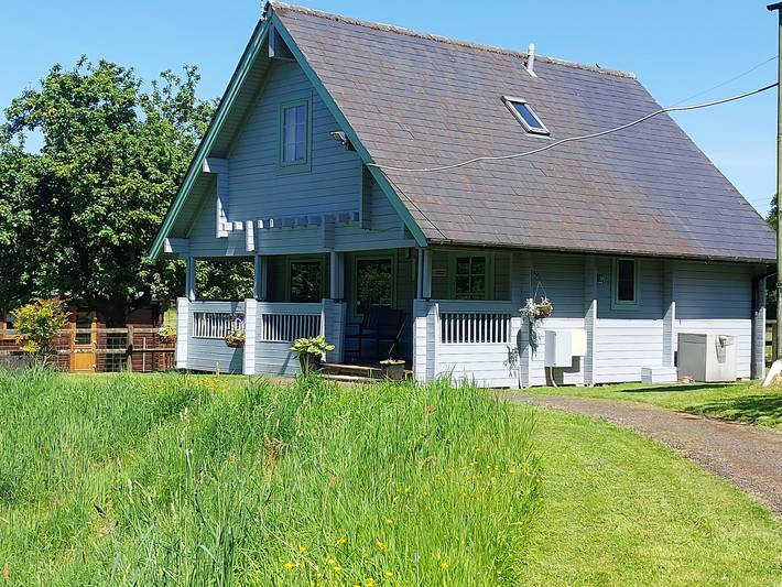 Blokhut voor 6 personen, met tuin, met huisdier in Devon