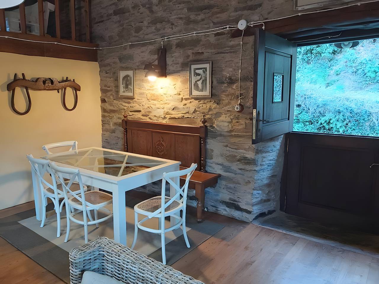 Casa rural 'O Paxar' con vistas a la montaña, terraza privada y Wi-Fi in Samos (Lugo), Provincia de Lugo