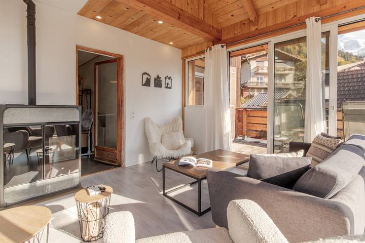 Appartement entier, Au coin du feu - Vue chaine Mont Blanc in Saint-Gervais-les-Bains, Pays du Mont-Blanc