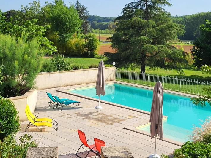 Maison de vacances pour 8 personnes, avec sauna ainsi que piscine et jardin, animaux acceptés