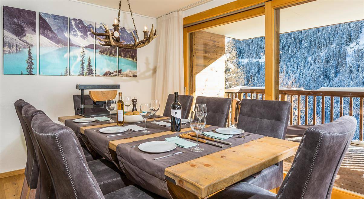 Ganze Wohnung, Luxus-Apartment, 3 Schlafzimmer mit Jacuzzi Chalet Rahas A Grimentz - Nach Mrs Miggins in Grimentz, Anniviers