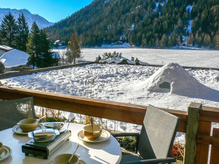Gîte pour 4 personnes, avec balcon et vue sur le lac à Orsières - 4