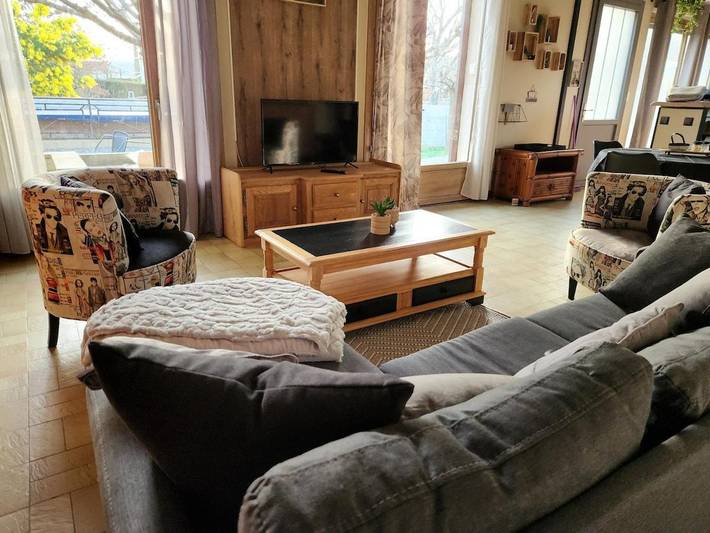 Maison de vacances pour 6 personnes, avec Terrasse ainsi que Jardin et Piscine