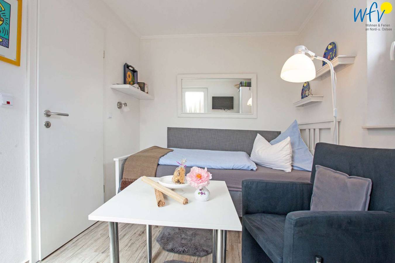 Geheel appartement, Vakantieappartement voor 1 persoon met terras in Borkum