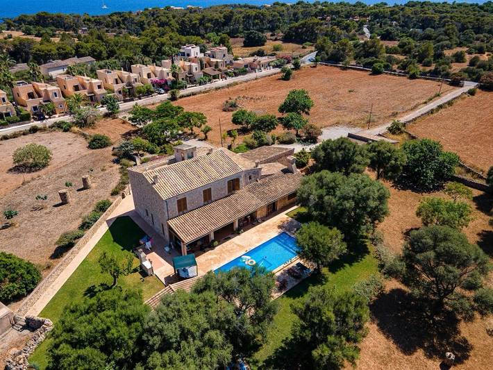 Finca für 10 Personen, mit Terrasse und Garten sowie Pool, mit Haustier in Portopetro - 2