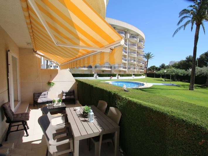 Gîte pour 4 personnes, avec piscine et bassin pour enfant ainsi que terrasse et jardin à Miami Platja