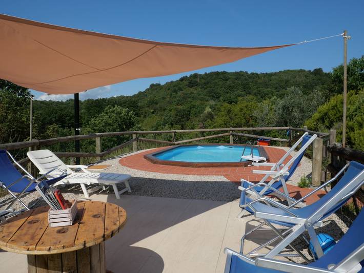 Ferienwohnung für 3 Personen, mit Terrasse und Garten in Massa Marittima
