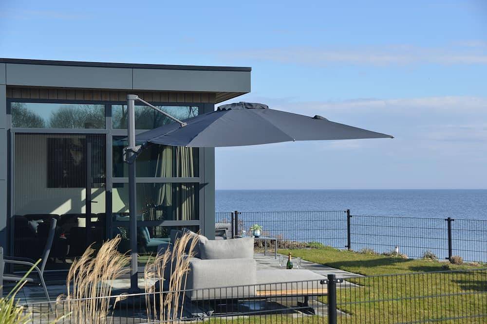 Erste Reihe - mit Zaun - Premium-Chalet Beach-Oase in Enkhuizen, Ijsselmeer