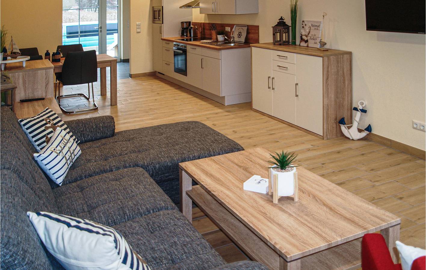 Gemütliche Wohnung mit Parkplatz & Flussblick in Gützkow in Gützkow, Vorpommern