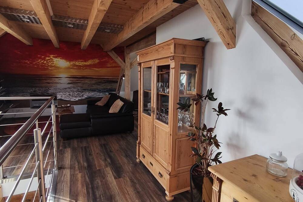 Ganze Wohnung, 60 qm Maisonette-Wohnung bis max. 3 Personen - Ferienwohnung im Ferienhaus in in Malchow, Fleesensee