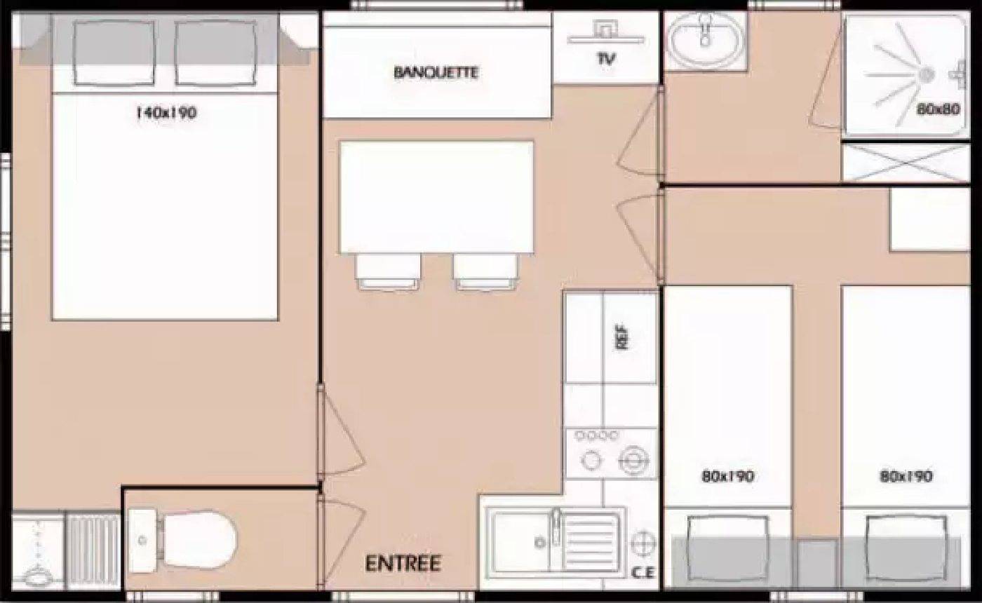 Camping 5 étoiles - Parc aquatique - eecdae in Château-d'Olonne, Les Sables-d'Olonne