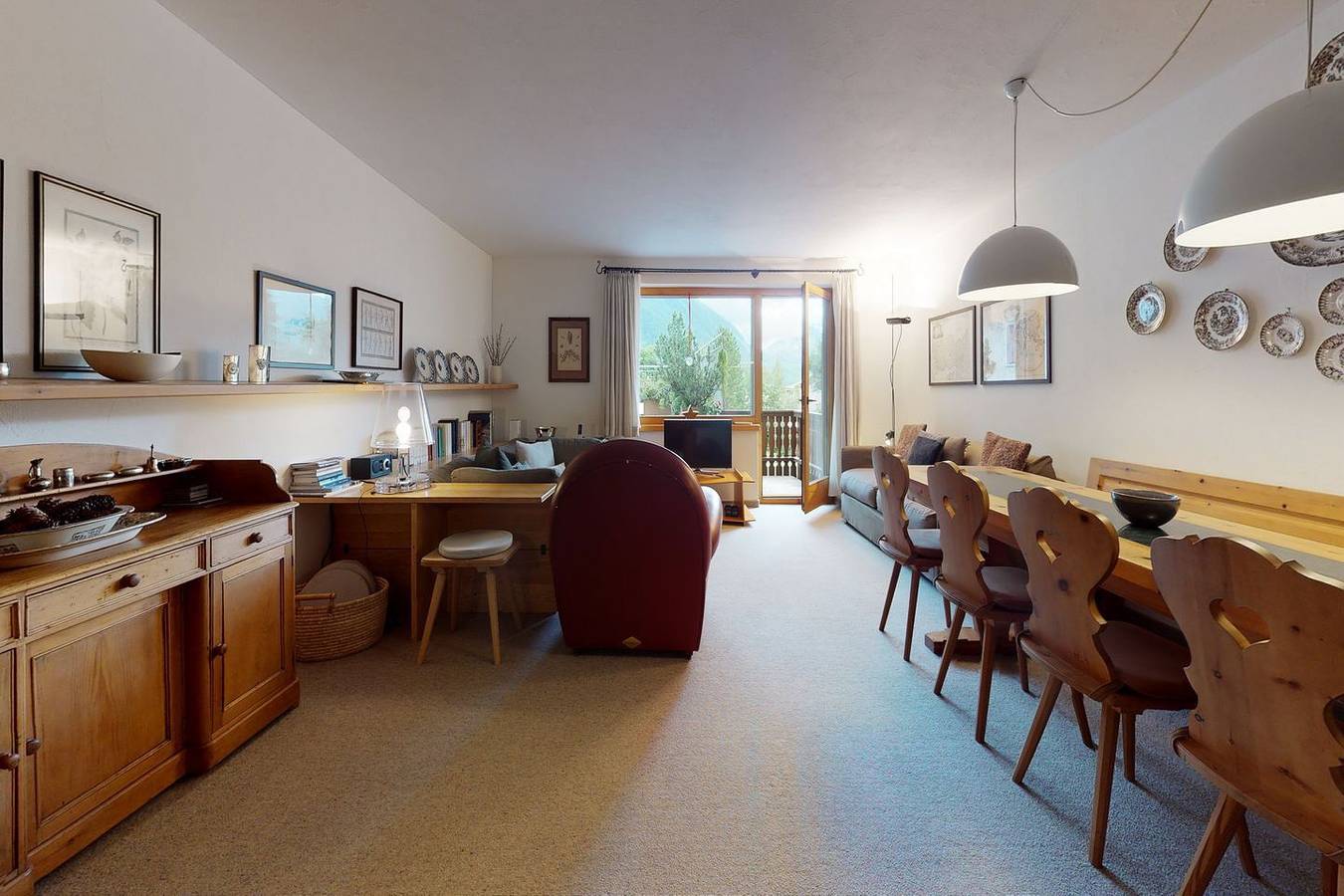 Ganze Wohnung, Apartment Pradè - 4.5-Zimmerwohnung mit Terrasse in Samedan, Sankt Moritz