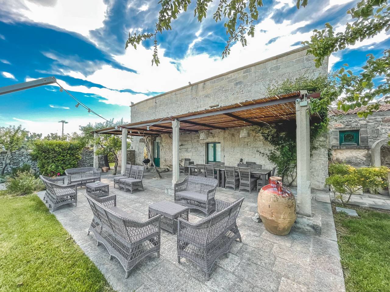 Villa für 12 Personen mit Garten in Martano, Lecce Provinz