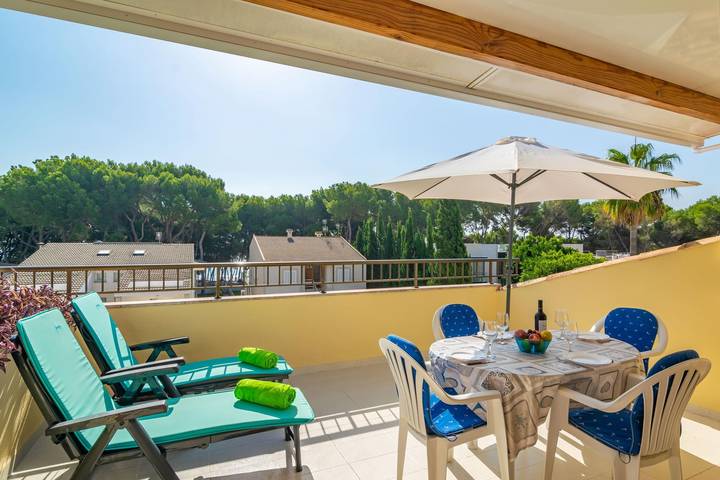 Apartamento de vacaciones para 3 personas, con terraza en Mallorca