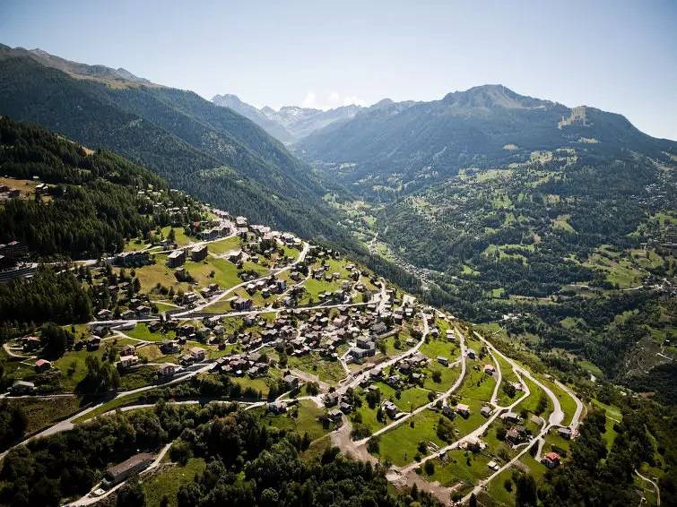 Geheel appartement, 3 kamers 5 personen in Veysonnaz, Walliser Alpen