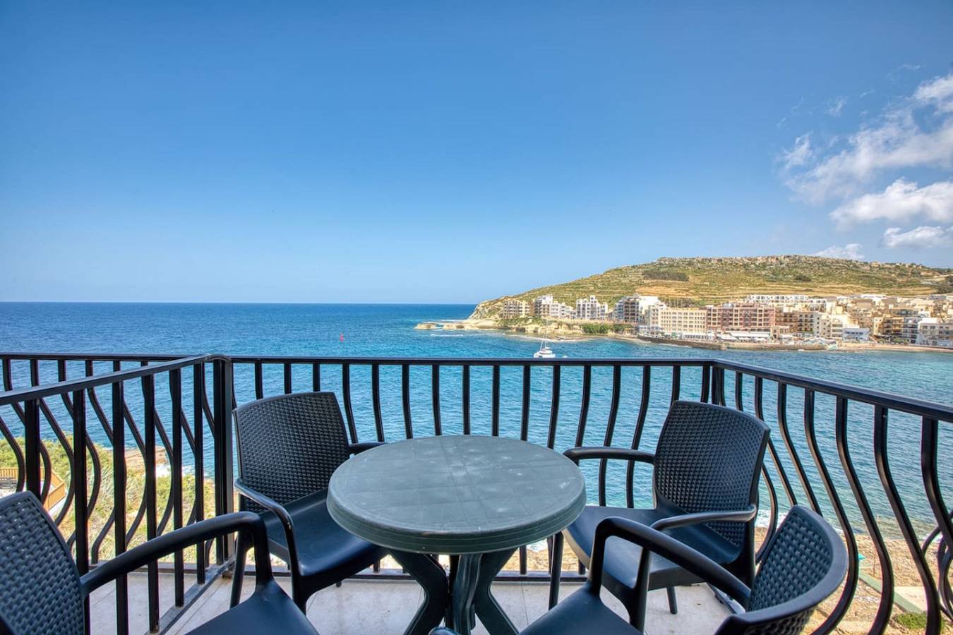 Entire apartment, Waterfront Gozo Stay Overlooking Marsalforn Bay in Marsalforn, Zebbug