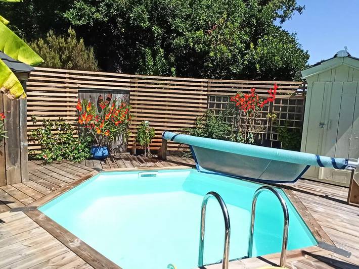 Villa pour 2 personnes, avec piscine et jardin à Lanton