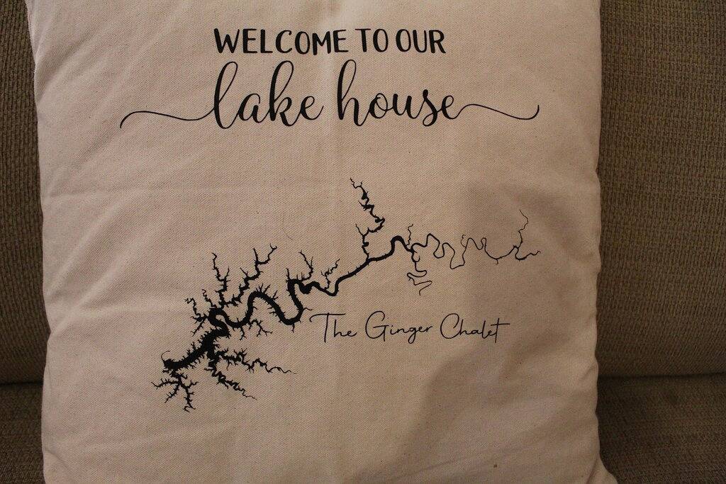 Lake Cumberland Ferienhaus, mit Blick auf privaten Fischteich in Lake Cumberland