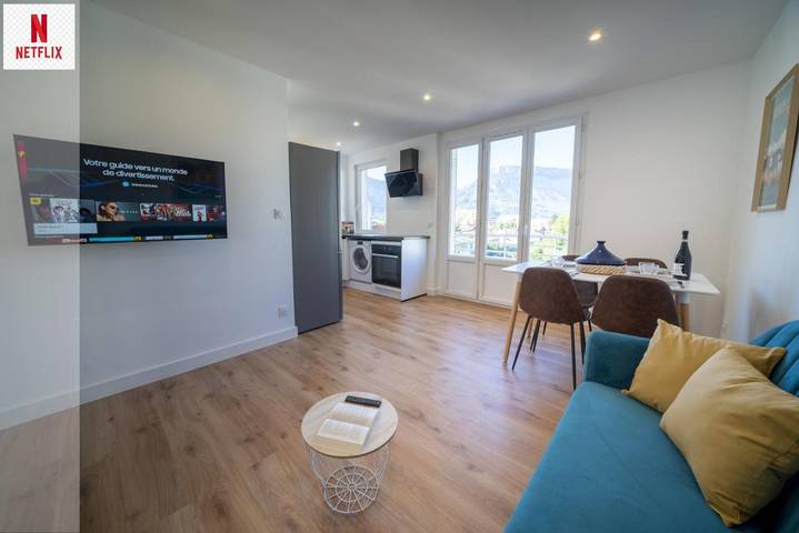 Gîte pour 6 personnes, avec Balcon et Vue à Saint-Martin-d'Hères